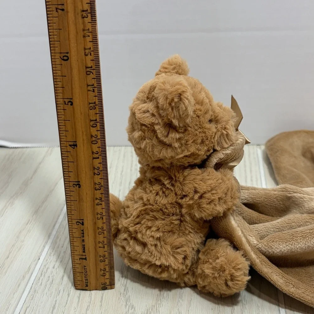 Jellycat Bartholomew Bear Soother Security Blanket One Size Tan Brown Plush Baby